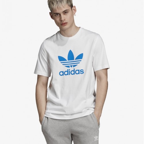 adidas ORIGINALS Tee Trefoil Pria Putih FK1354 BEYAZ UNISEX TSHİRT