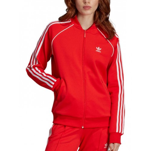 adidas V-Day SST KKADIN Fermuarlı Üst - Kırmızı FH8562