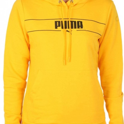 Puma Blank Base Hoodıe Kadın Sweat Kapüşon 586400 04 SARI