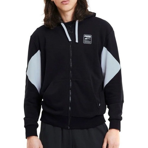 Puma 583497-01 Rebel Hoodie Mens Full Zip ERKEK SWEATSHİRT SİYAH