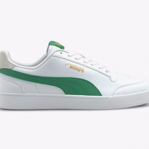 Puma Shuffle - Erkek Beyaz Yeşil Spor Ayakkabı 30966813 E-421